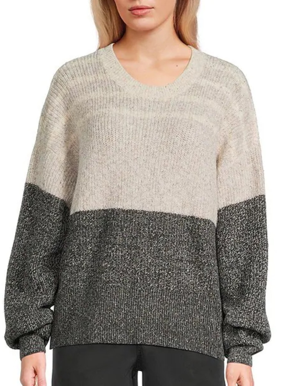 NWT Roxy Prep Color Blocked Stripe Long Sleeve Sweater